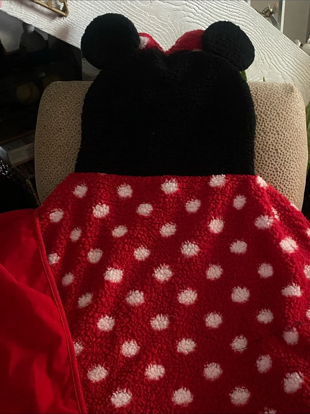 Disney Minnie Mouse cape w/ hood